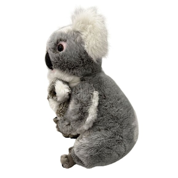 Bocchetta Grey & White Koala With Baby Plush Toy 14" Stuffed Animal 3+ Gift - Picture 4 of 8